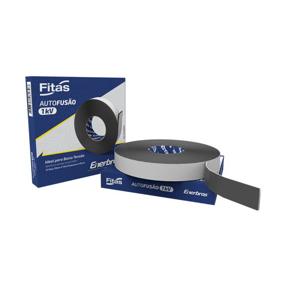 Fita de Autofusão 1kV Espessura de 0,76mm 19mm x 10m - Enerbras