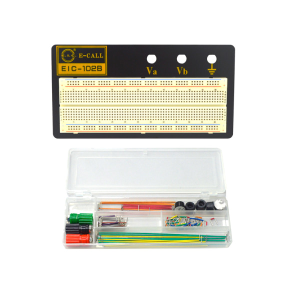 Protoboard 830 Pontos com Kit de Jumpers EIC-102B 165-41-102B - E.I.C.