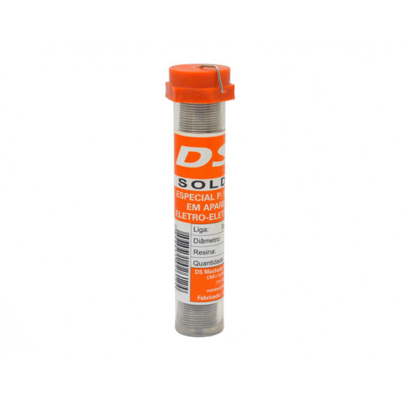 Estanho para Solda 183MSX0,8 63x37 Diâmetro de 0.8mm Tubinho de 25g - DS Tools