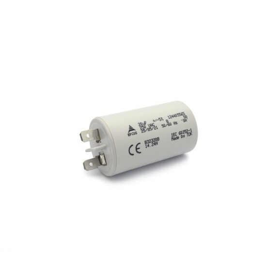 Capacitor de Partida Faston 20uF/250Vac 50/60Hz