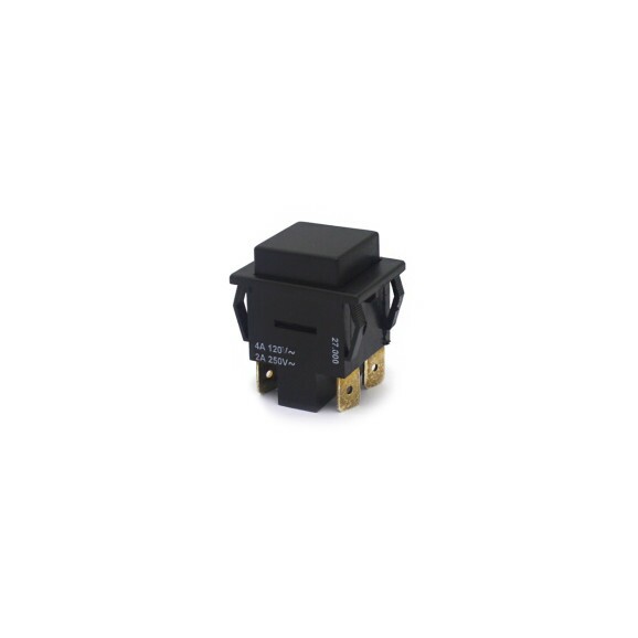 Chave Push-Button Bipolar sem Trava cor Preta 2A/250V 27.227 (Liga)/Desliga - M1FT2FE3S - Margirius