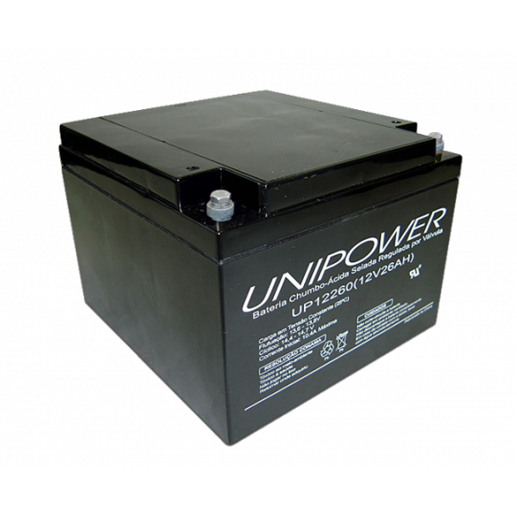 Bateria Chumbo-Ácida Regulada por Válvula (VRLA) UP12260 (12V 26Ah)