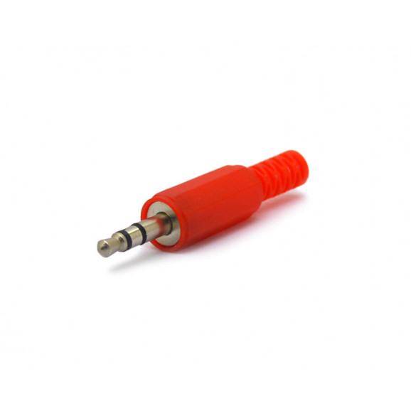 Plug P2 Estéreo Vermelho com Rabicho 3,5mm - 34413 