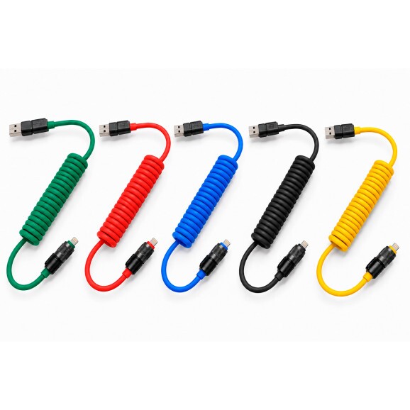 Cabo de Carregador Turbo 60W 4 em 1 USB 2.0 com Tipo C e USB-A - Diversas Cores