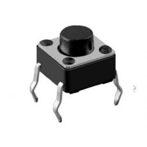 Chave Táctil 6x6x5mm 4 Terminais 180º