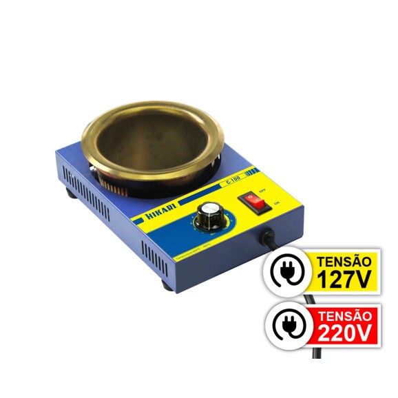 Cadinho de Solda Analógico C100 127V ou 220V - Hikari