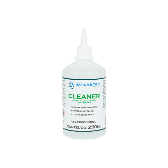 Cleaner - produto para limpeza em Eletrônica 250ml - Isento de Isopropanol - Implastec