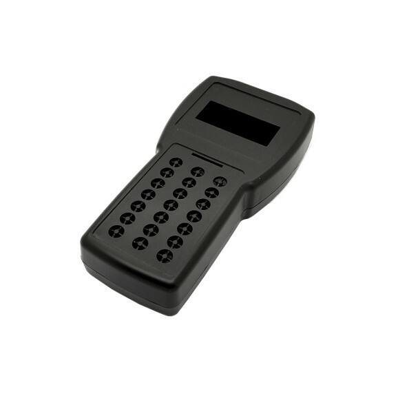 Caixa Coletora de Dados ABS Preto - Furo Display e Teclado - Patola