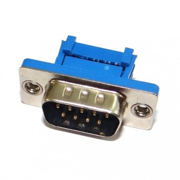 Conector DB09 Macho Para Cabo Flat  