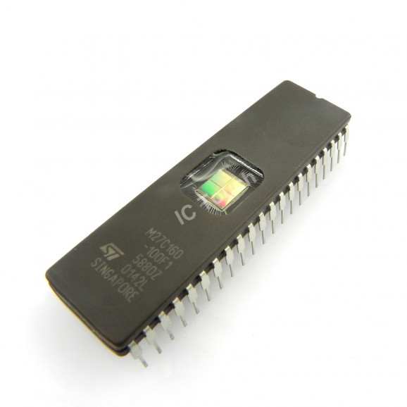 thumbnail image 2 of 2pcs ST M27C800-100F1 EPROM – 8 Mbit, FDIP-42W, UV, RH 2 of 5