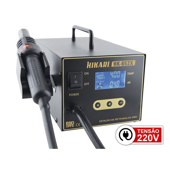 Estação de Retrabalho Digital para SMD 220V - HK-852X - 21J424 - Hikari
