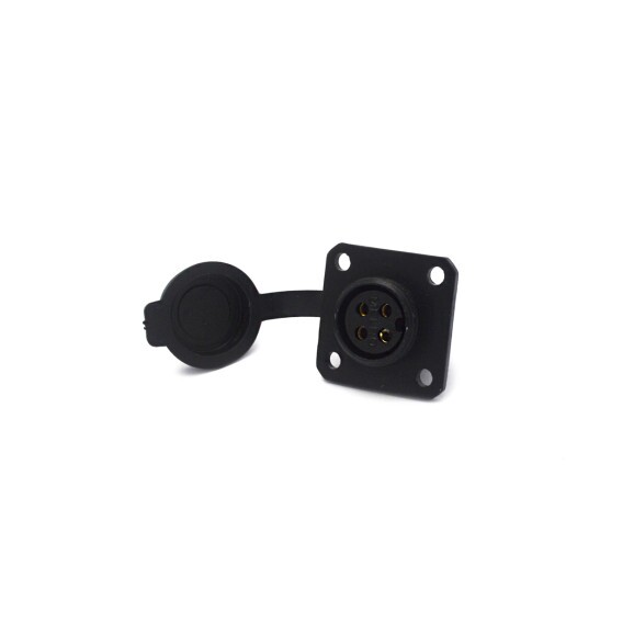 Conector Fêmea para Painel com Base Quadrada 4 Vias - JAB/P4iP - Melro