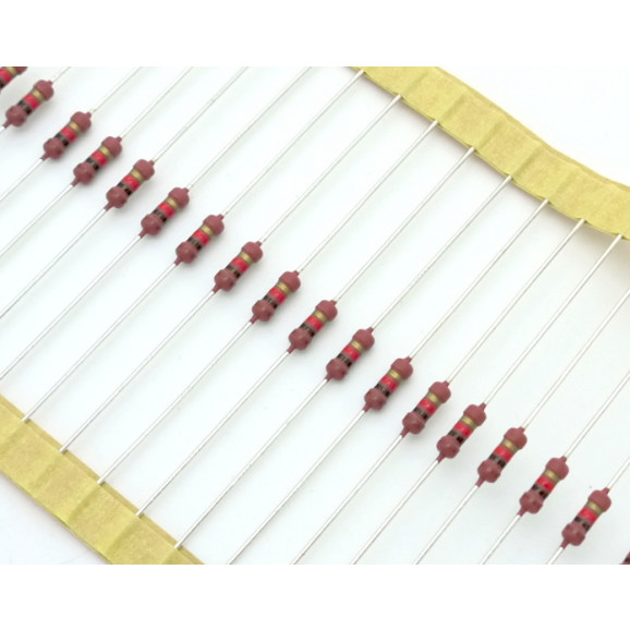 Resistor de 1/2 Watt SFR25H 5% de tolerância - 0.22 Ω à 10M Ω
