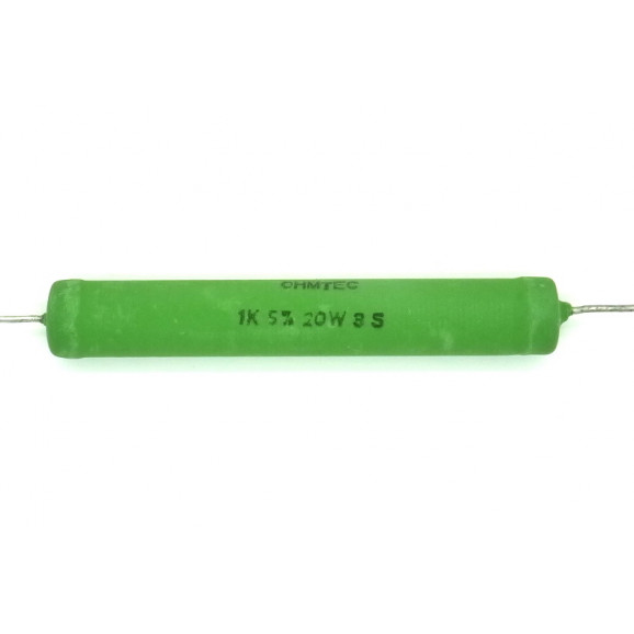 Resistor de Fio 20 Watts AC20 5% de tolerância - 0.22 Ω à 27K Ω