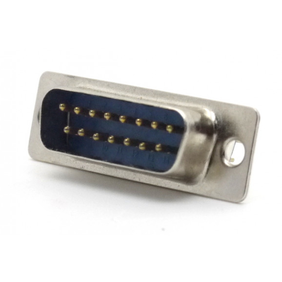 Conector DB15 Macho Solda Fio DS1033-15MBNSISS - Connfly