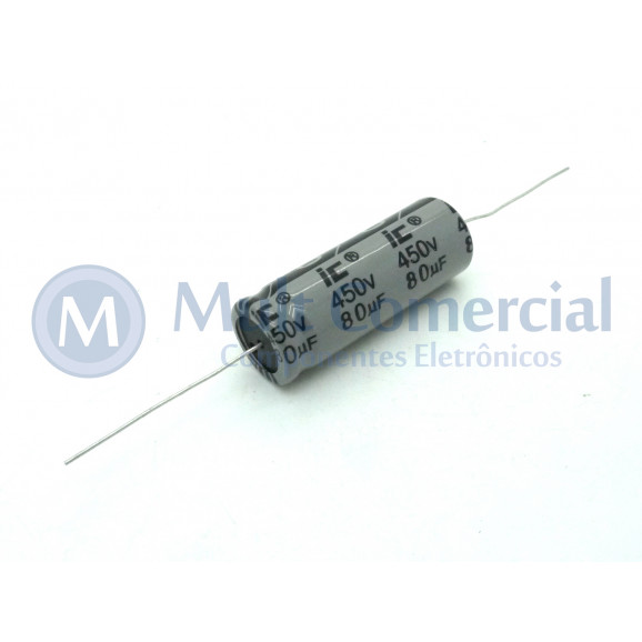 Capacitor Eletrolítico Axial  80UF/450V  - Illinois