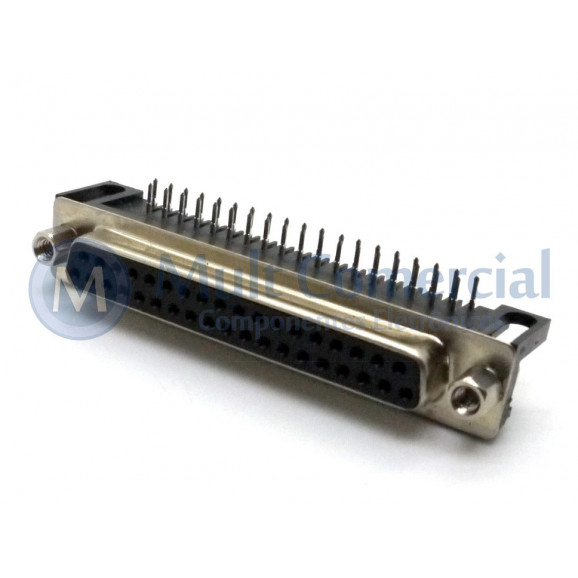 Conector DB37 Fêmea PCI 90° 