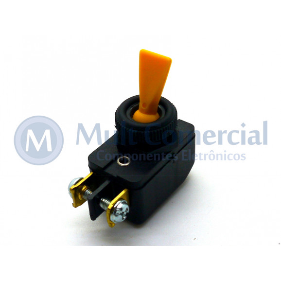 Interruptor de Alavanca Unipolar 6A JL25023 - CS-301D - Amarelo