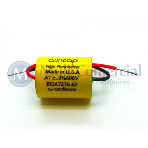 Capacitor de Polipropileno Metalizado 470KPF/600V Axial - Auricap