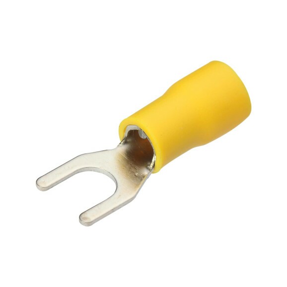 Terminal Forquilha Isolado 12-10 AWG Amarelo 4mm SV5.5-4