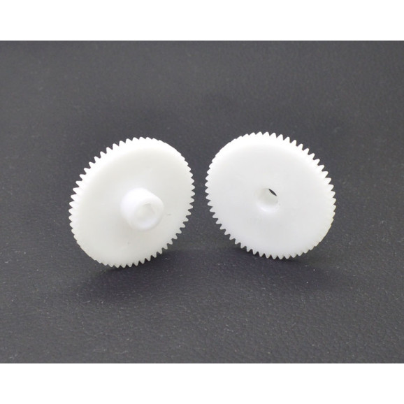 Kit Engrenagem de Nylon Furo 6mm Z56 - Embalagem com 2 Unidades