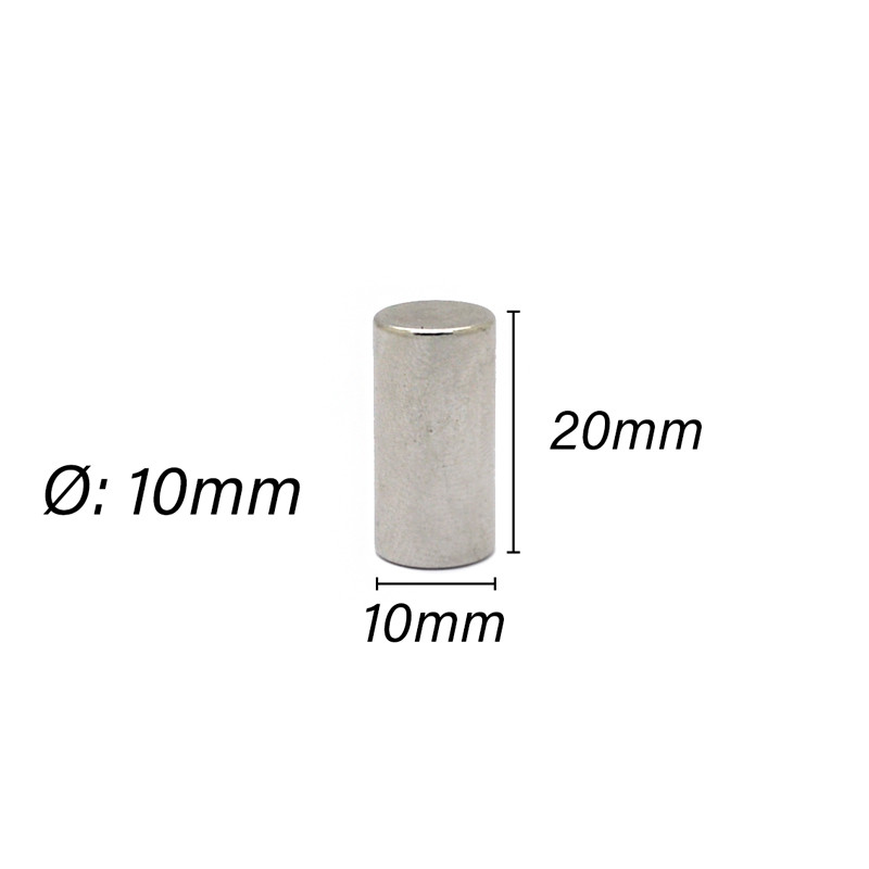 Imã De Neodímio Cilindro 6mm X 20mm - N42 - Super Magnet ® - Equipamentos Magnéticos - Foto 5