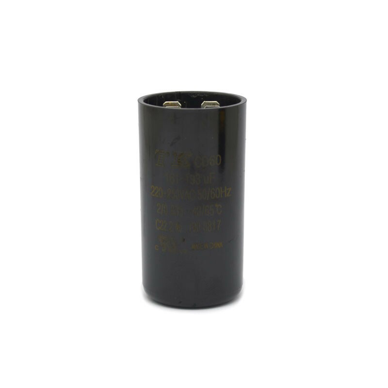PATIKIL Motor Start Capacitor, 161-193uF/Mfd 250V 50/60Hz CD60 Run Capacitor Motor Starting Capacitor For Electric Motor Starts Running, Black