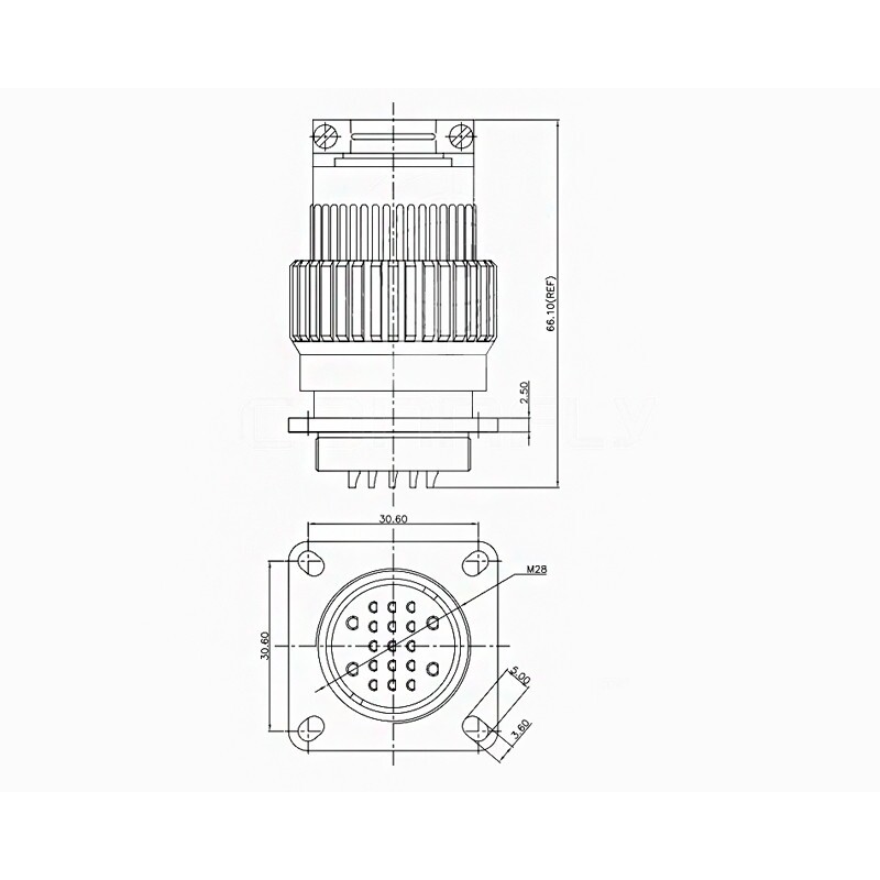 Connecteur Mâle DS1110-07-19YP - Lot De 9 Pièces, Soudure, Neuf Sous Emballage