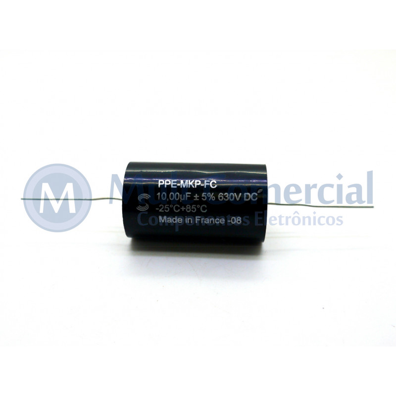 Capacitor de Polipropileno Metalizado 10uf630V Axial Solen