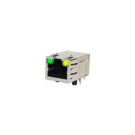 Conector RJ45 8P8C com Trafo e Led para Ethernet - 119-2101401