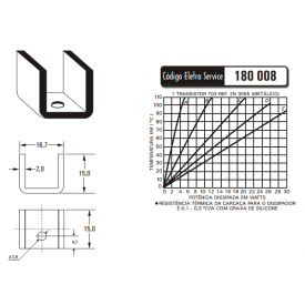 Dissipador de Calor 180008 - Eletro Service