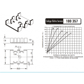 Dissipador de Calor 180357 - Eletro Service