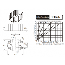 Dissipador de Calor 180487 - Eletro Service