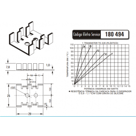 Dissipador de Calor 180494 - Eletro Service