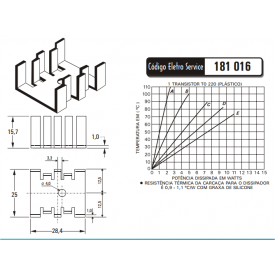 Dissipador de Calor 181016 - Eletro Service 