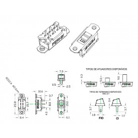 Chave HH com Rosca de Ø2,6mm - 202-0-S-K - Fernik