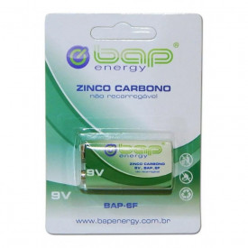 Bateria 9v Zico Carbono - BAP-6F 