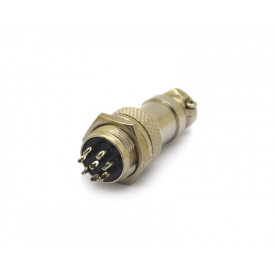 Conector Mike 8 Vias Macho para painel e Fêmea para cabo - LS-3007-3014