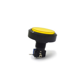 Chave Push-Button Reto sem Trava Utilizada em Arcade Fliperama 60mm - 53-037 - Amarelo