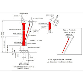 Tiristor de Rosca 81RIA80M 80A 800V Anodo Positivo - IOR