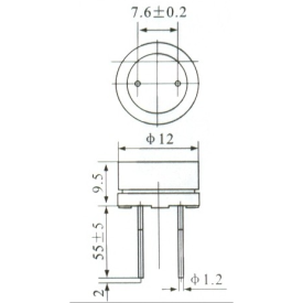 Buzzer Contínuo 12V 12mm