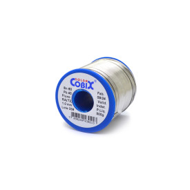 Estanho para Solda 60x40 Diâmetro de 1.00mm Cobix Carretel Azul de 500g