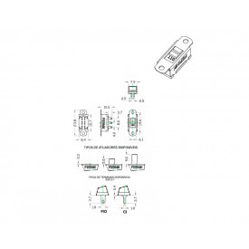 Mini Chave HH com 6 Terminais 110/220V - 200-0-S-J