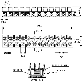 Conector Sindal 712 600V/60A Branco - Para fio de ate 16mm