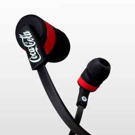 Easy Earphone Coca-Cola - Fone de Ouvido com Microfone - Preto