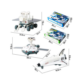 Kit Educacional Solar Frota Exploradora da Lua 3 em 1 - Fácil de Montar - No. 2035