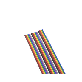 Cabo Flat Colorido 26AWG - de 4 a 26 Vias - Preço Por Metro