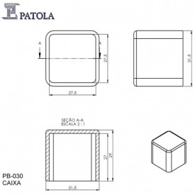 Caixa Plástica PB-030 - Patola - Caixa 59A
