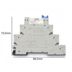 Relé de Interface 24V HF-41F 6A 250VCA