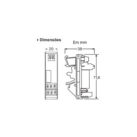 Relé de Interface - Acoplador Rele JAR50 220V